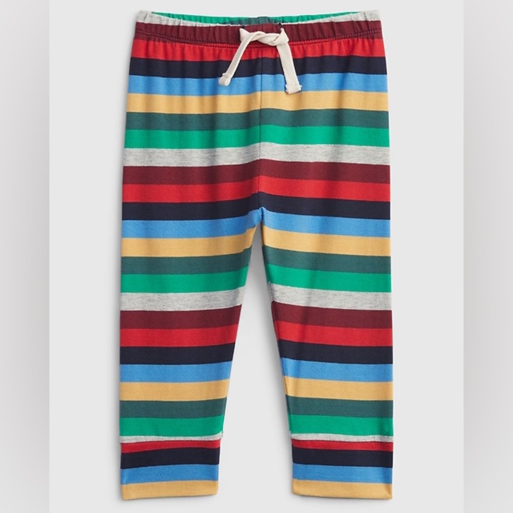 Stripe Print Pull On Pants